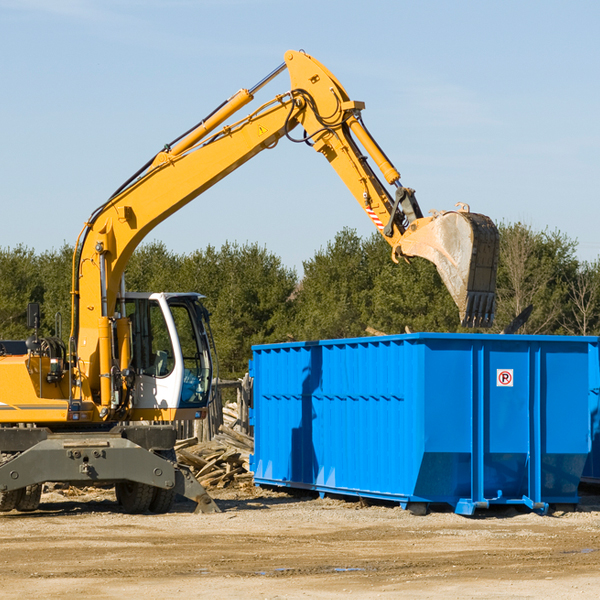 are there any restrictions on where a residential dumpster can be placed in Logan